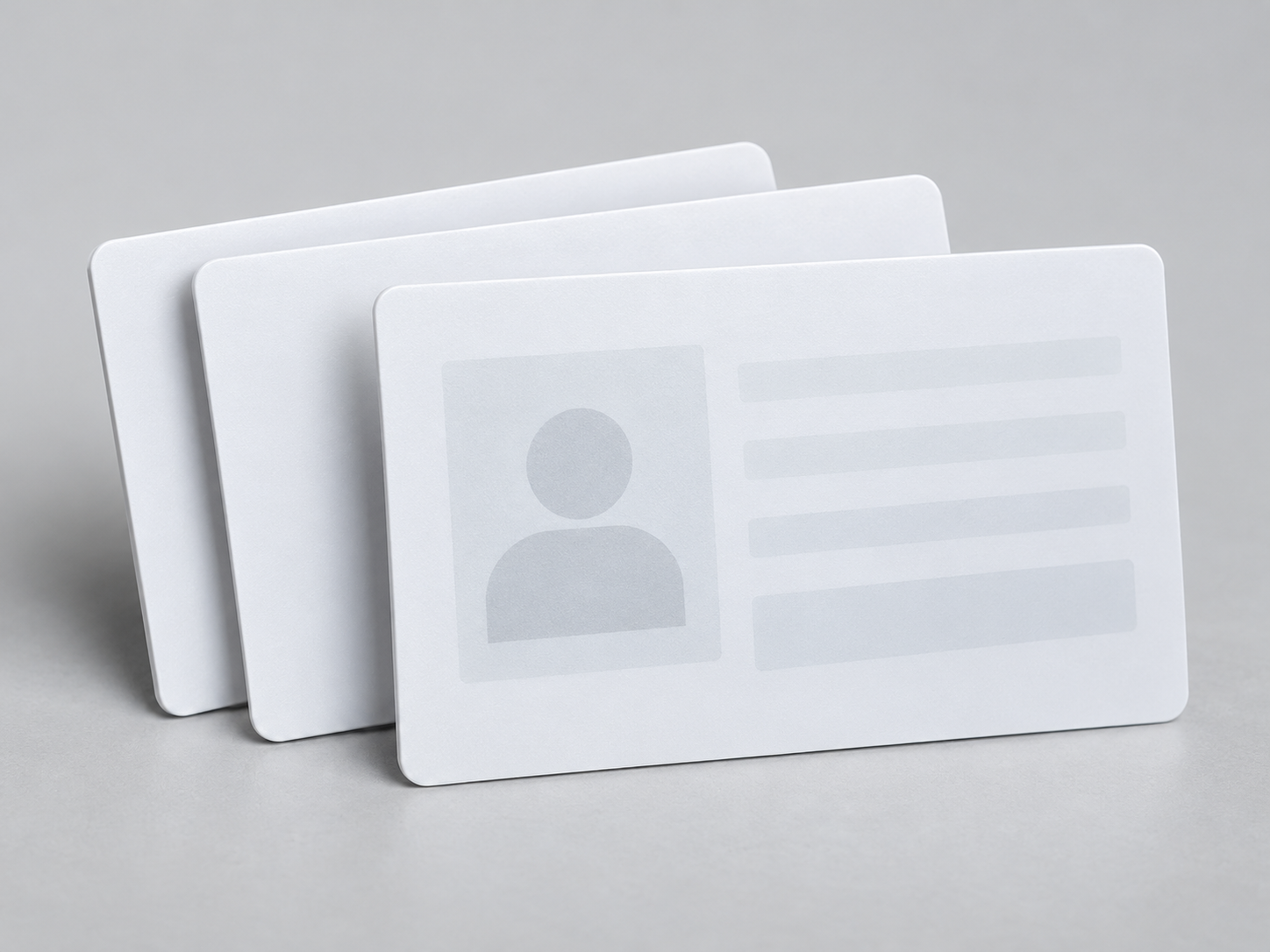 White thermally rewritable visitor cards
